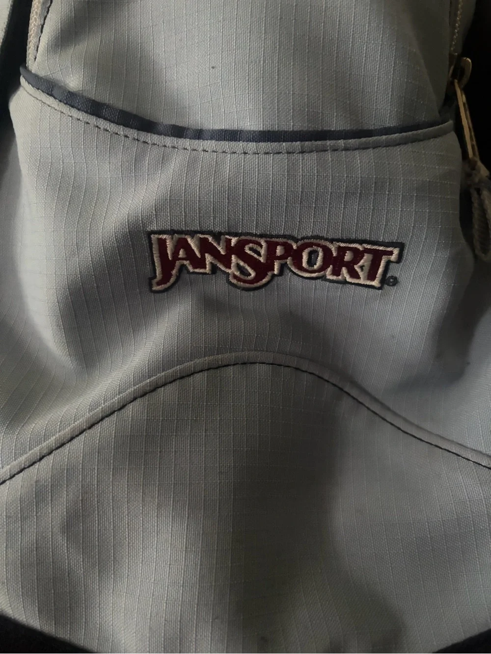 JanSport Light Blue and Black Backpack